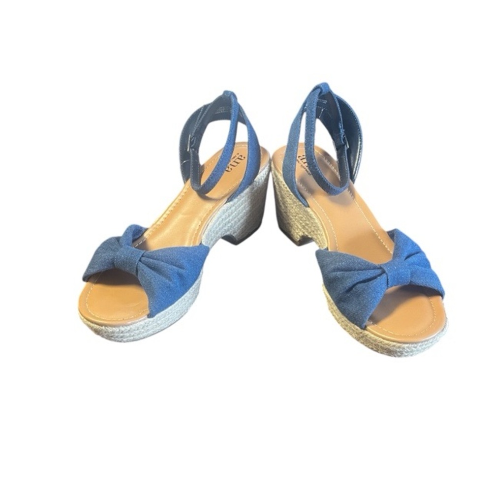 a.n.a Dukes Denim‎ Wedge Sandals NWT